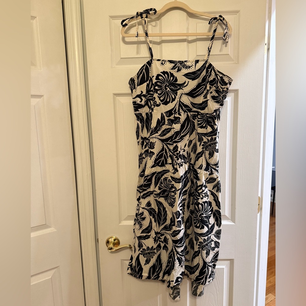 Black and White Floral Dress